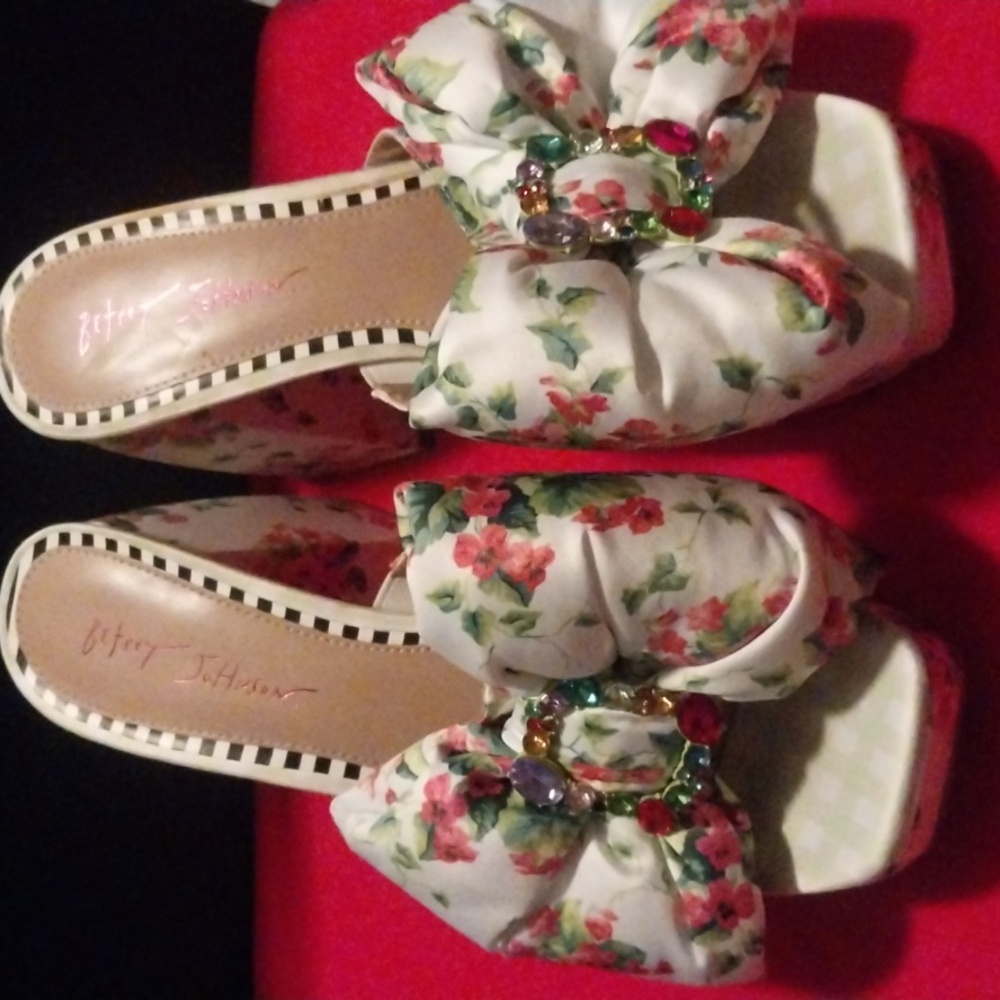 Betsey Johnson Heeled Sandals - Picture 2 of 10